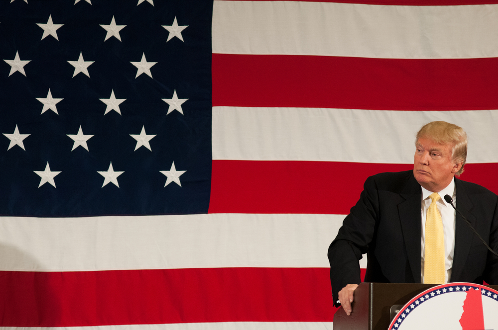 Donald Trump speaks at the First in the Nation Leadership Summit in Nashua NH on April 18 2015